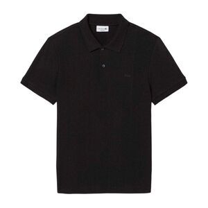 Lacoste Mens Stripe Polo Shirt / Brown